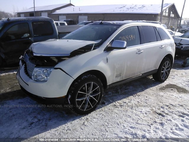 2LMDU88C48BJ39061 - 2008 LINCOLN MKX WHITE photo 2