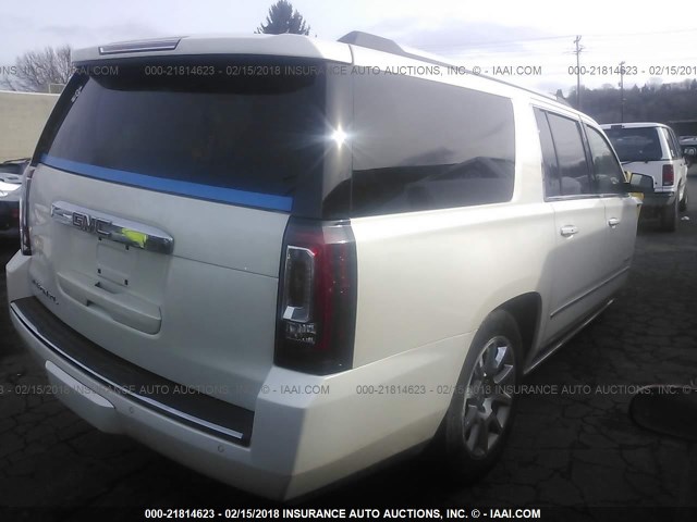 1GKS2JKJ7FR598773 - 2015 GMC YUKON XL DENALI WHITE photo 4