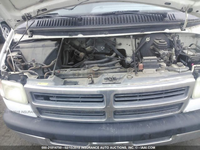 2B4HB25YXSK558833 - 1995 DODGE RAM WAGON B2500 WHITE photo 10