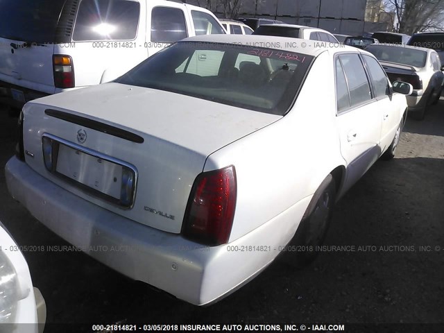 1G6KD57Y14U188812 - 2004 CADILLAC DEVILLE WHITE photo 4