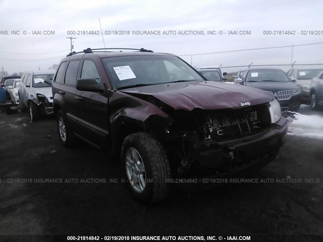 1J8GR48K47C619056 - 2007 JEEP GRAND CHEROKEE LAREDO/COLUMBIA/FREEDOM 勃艮第红 照片 1
