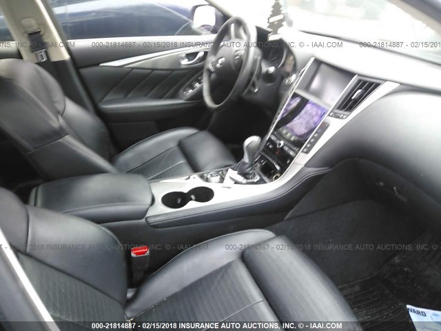 JN1BV7AR7FM417121 - 2015 INFINITI Q50 PREMIUM/SPORT BLACK photo 5