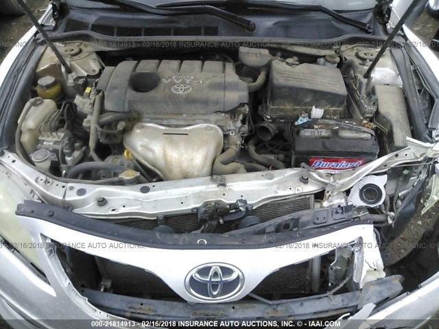 4T1BF3EK9AU052882 - 2010 TOYOTA CAMRY SE/LE/XLE 银色 照片 10
