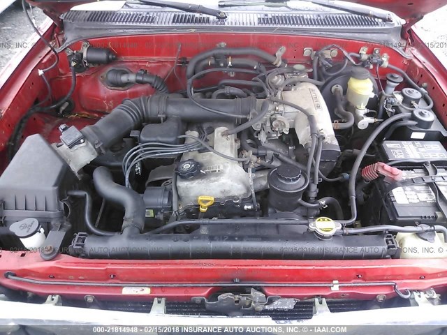 4TAWM72N2TZ106834 - 1996 TOYOTA TACOMA XTRACAB RED photo 10