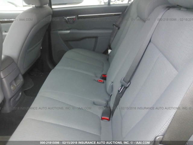 5XYZGDAB0BG070198 - 2011 HYUNDAI SANTA FE GLS SILVER photo 8