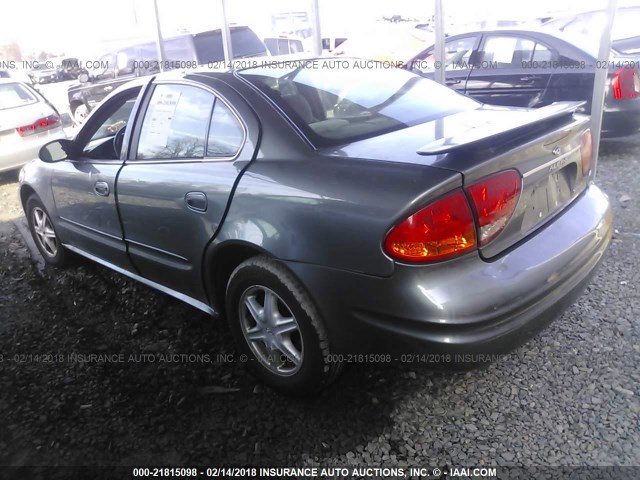 1G3NL52E53C283873 - 2003 OLDSMOBILE ALERO GL GRAY photo 3