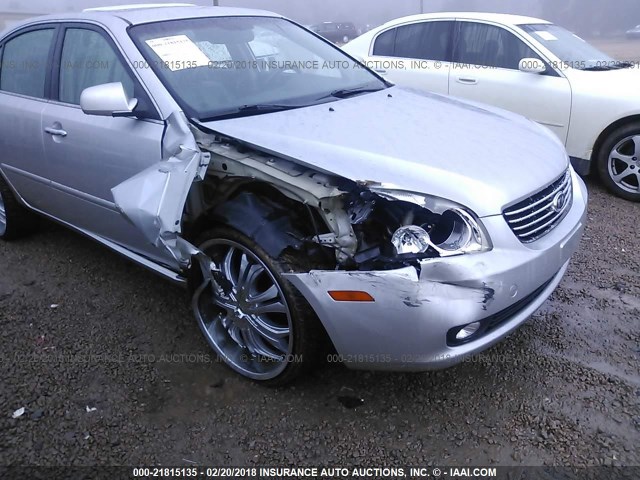 KNAGE124875137543 - 2007 KIA OPTIMA LX/EX SILVER photo 6