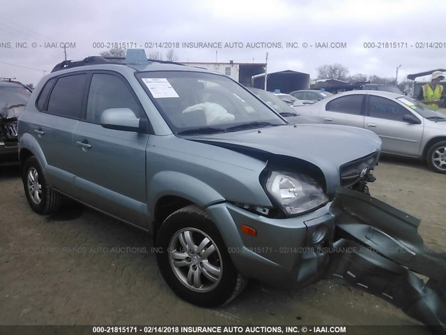 KM8JN12DX8U863397 - 2008 HYUNDAI TUCSON SE/LIMITED Light Blue photo 1