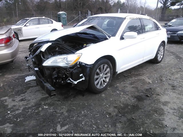 1C3CCBBB0DN672572 - 2013 CHRYSLER 200 TOURING WHITE photo 2