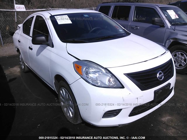 3N1CN7AP6EL865653 - 2014 NISSAN VERSA S/S PLUS/SV/SL WHITE photo 1