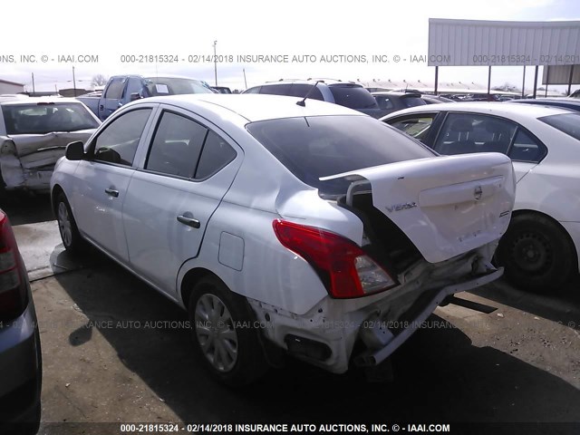 3N1CN7AP6EL865653 - 2014 NISSAN VERSA S/S PLUS/SV/SL WHITE photo 3