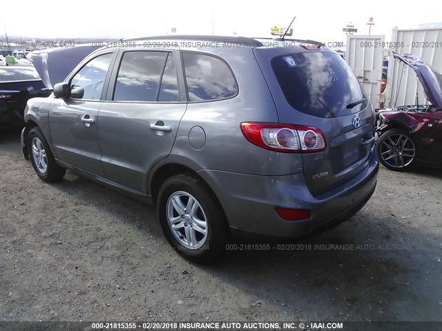 5NMSGDAB0AH397884 - 2010 HYUNDAI SANTA FE GLS GRAY photo 3