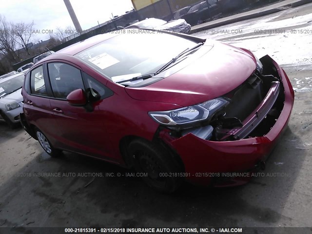 JHMGK5H58GX018669 - 2016 HONDA FIT LX RED photo 1