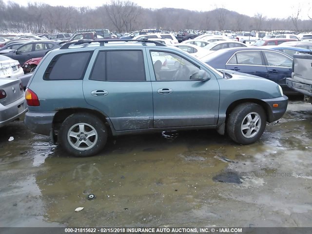 KM8SC83D71U108652 - 2001 HYUNDAI SANTA FE GLS/LX Light Blue photo 6