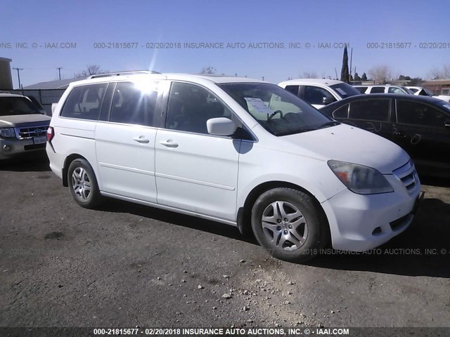 5FNRL386X7B427691 - 2007 HONDA ODYSSEY EXL თეთრი ფოტო 1