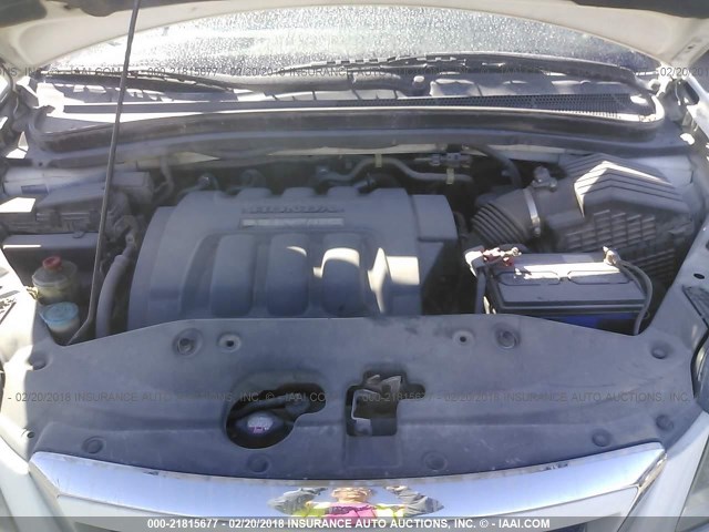 5FNRL386X7B427691 - 2007 HONDA ODYSSEY EXL თეთრი ფოტო 10