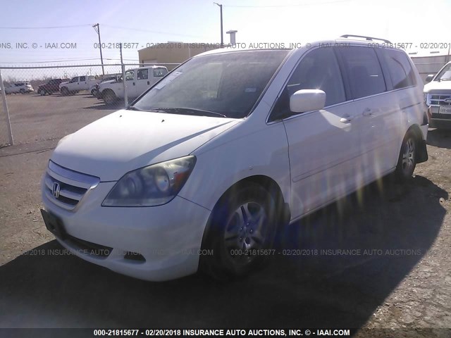 5FNRL386X7B427691 - 2007 HONDA ODYSSEY EXL თეთრი ფოტო 2