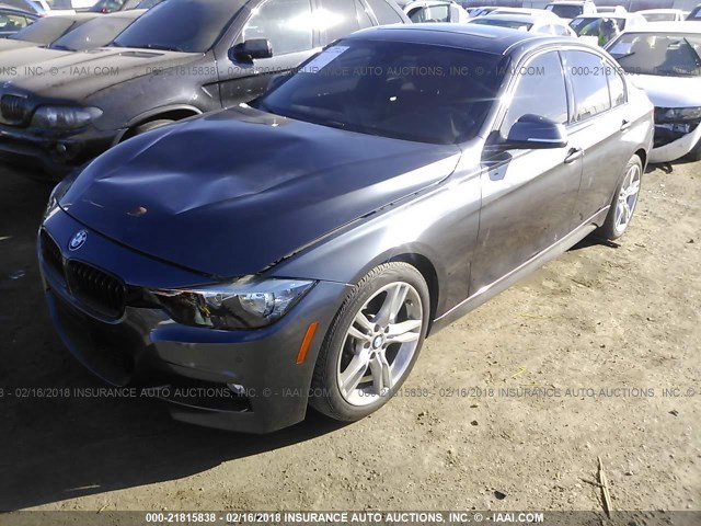 WBA8E9G5XGNT88083 - 2016 BMW 328 I SULEV ნაცრისფერი ფოტო 2