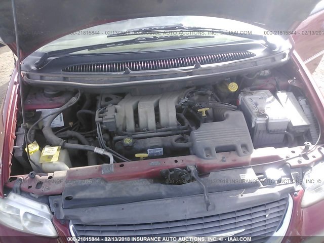 1C4GP54L3YB512377 - 2000 CHRYSLER TOWN & COUNTRY LXI RED photo 10