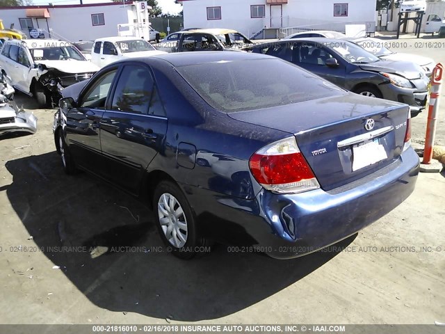 4T1BE32K95U013397 - 2005 TOYOTA CAMRY LE/XLE/SE Dark Blue photo 3