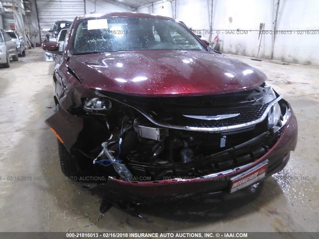 1C3CCCABXFN746039 - 2015 CHRYSLER 200 LIMITED RED photo 6