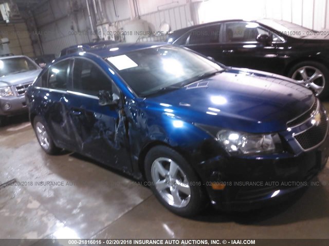 1G1PF5SC9C7396502 - 2012 CHEVROLET CRUZE LT BLUE photo 6