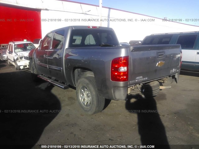 3GCPCSE0XCG281816 - 2012 CHEVROLET SILVERADO C1500 LT SILVER photo 3