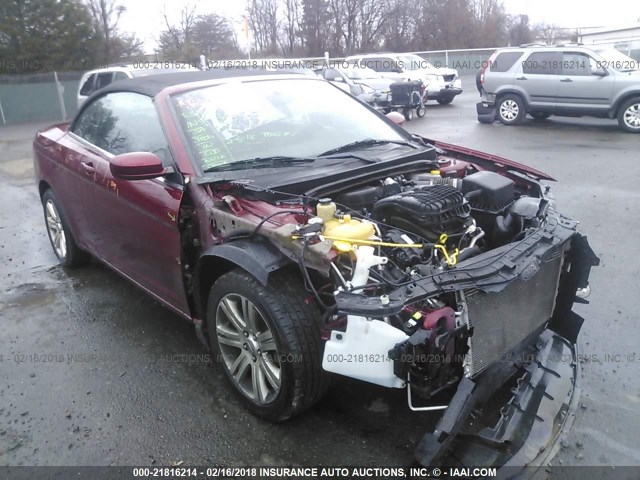 1C3BCBEG2CN116328 - 2012 CHRYSLER 200 TOURING RED photo 1