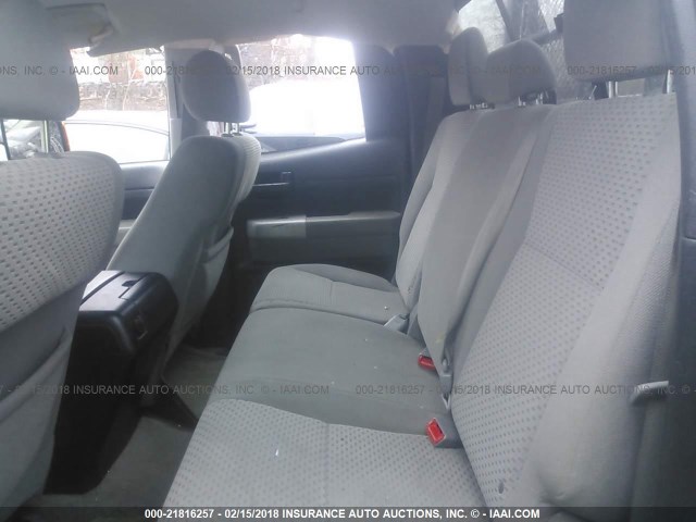 5TFCV54157X003833 - 2007 TOYOTA TUNDRA DOUBLE CAB SR5 GRAY photo 8