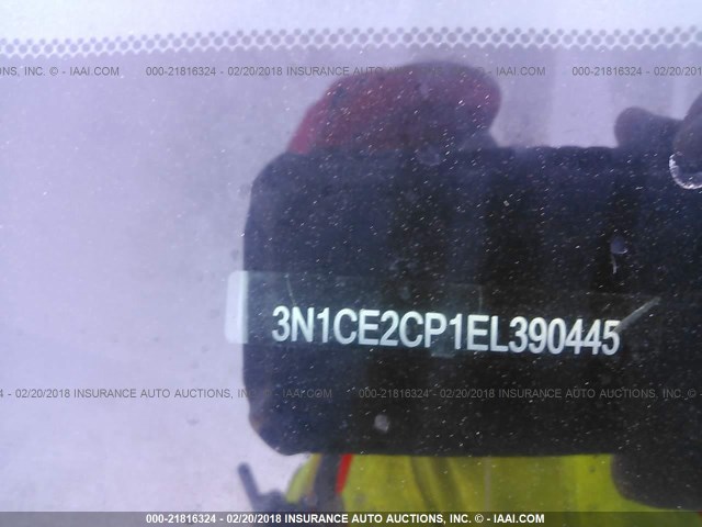 3N1CE2CP1EL390445 - 2014 NISSAN VERSA NOTE S/S PLUS/SV/SL WHITE photo 9