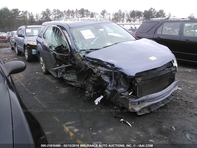 2GNALBEK7D6275192 - 2013 CHEVROLET EQUINOX LS Light Blue photo 1