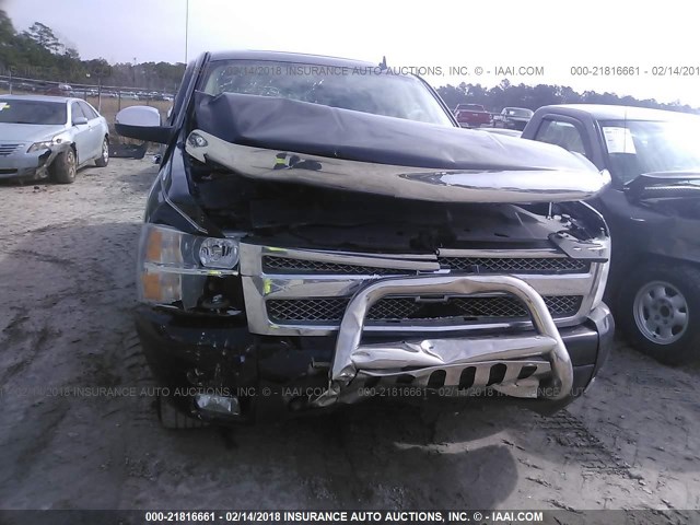 1GCEK19027Z609203 - 2007 CHEVROLET SILVERADO K1500 BLACK photo 6