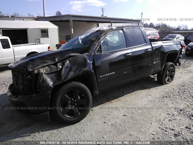 1GCRCPEC8JZ168539 - 2018 CHEVROLET SILVERADO C1500 CUSTOM BLACK photo 2