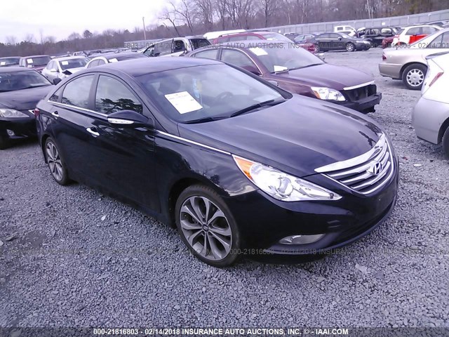 5NPEC4AC1EH905340 - 2014 HYUNDAI SONATA SE/LIMITED BLACK photo 1