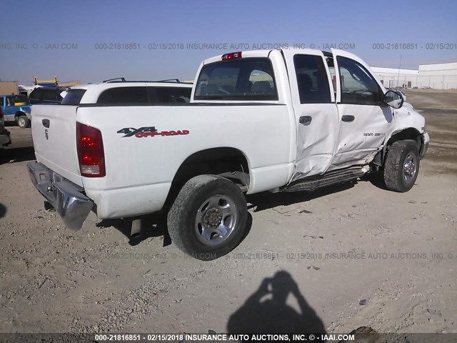 3D7KS28D55G832691 - 2005 DODGE RAM 2500 ST/SLT 白色 照片 4
