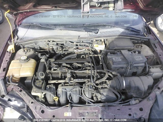 1FAHP34NX7W357494 - 2007 FORD FOCUS ZX4/S/SE/SES 勃艮第红 照片 10