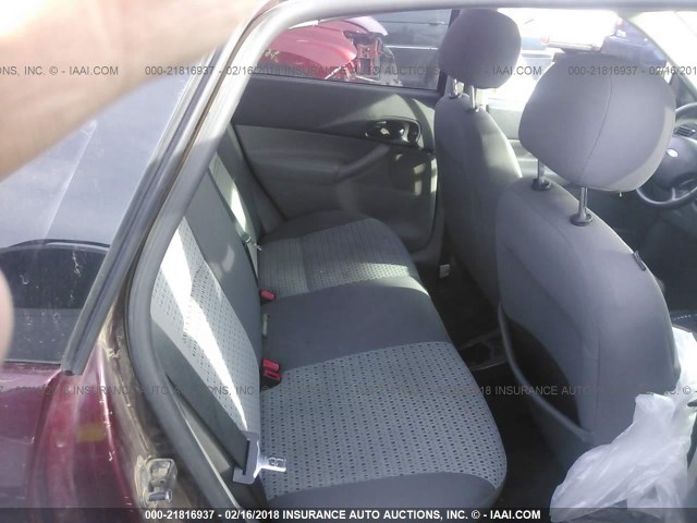 1FAHP34NX7W357494 - 2007 FORD FOCUS ZX4/S/SE/SES BURGUNDY photo 8