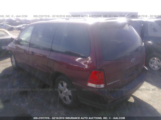 2FMZA57635BA35614 - 2005 FORD FREESTAR SES RED photo 3