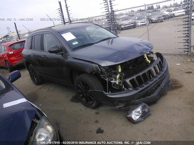 1C4NJCBA4ED818390 - 2014 JEEP COMPASS SPORT GRAY photo 1