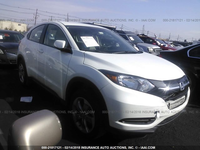 3CZRU6H39HM729694 - 2017 HONDA HR-V LX WHITE photo 1