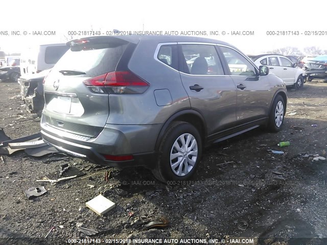 5N1AT2MT4HC780750 - 2017 NISSAN ROGUE S/SL GRAY photo 4