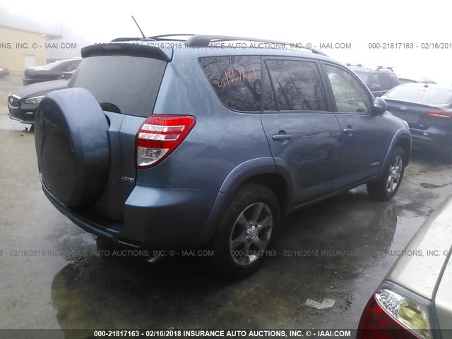 2T3BF31V79W005756 - 2009 TOYOTA RAV4 LIMITED BLUE photo 4