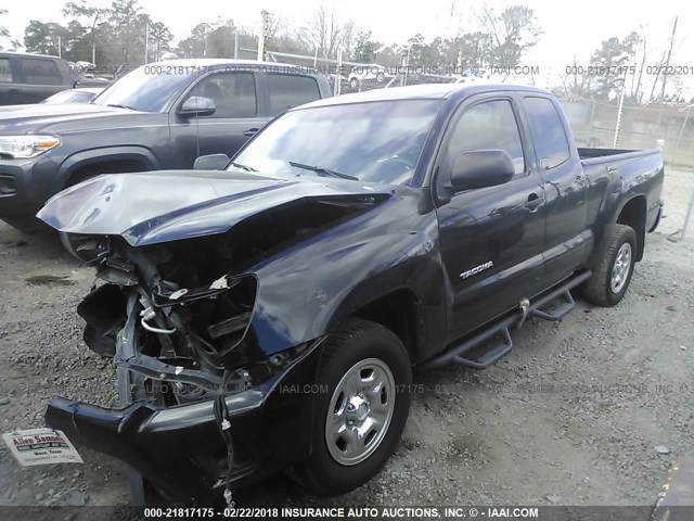 5TFTX4CN8CX015395 - 2012 TOYOTA TACOMA ACCESS CAB BLACK photo 2