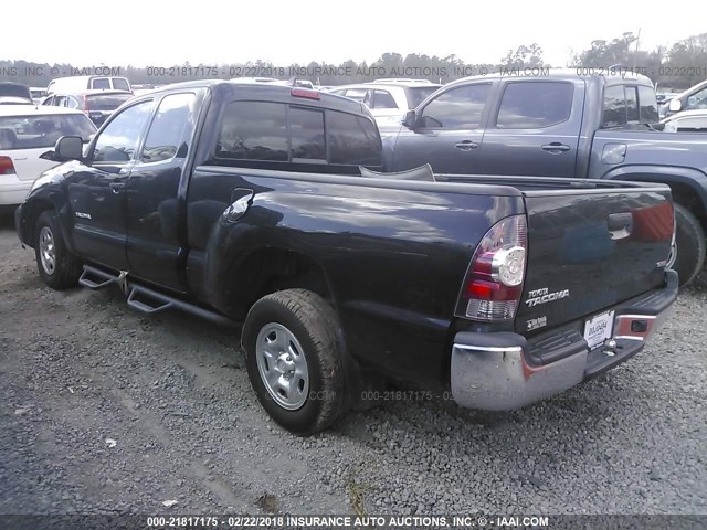 5TFTX4CN8CX015395 - 2012 TOYOTA TACOMA ACCESS CAB BLACK photo 3