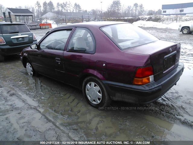 JT2AC52L5T0142325 - 1996 TOYOTA TERCEL STD/DX MAROON photo 3