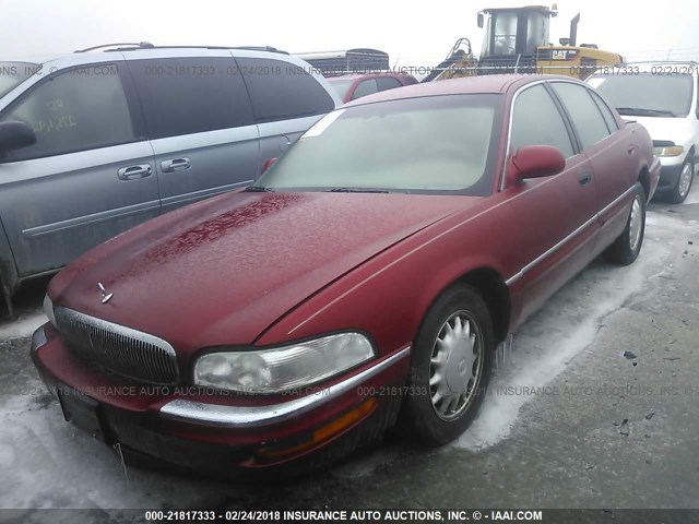 1G4CW52K1W4600255 - 1998 BUICK PARK AVENUE  MAROON photo 2