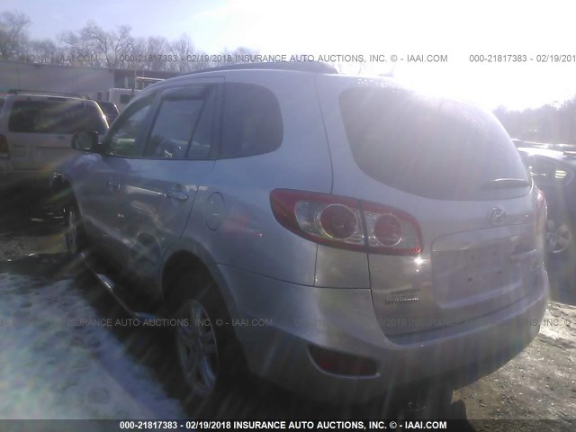 5XYZGDAB9BG002627 - 2011 HYUNDAI SANTA FE GLS BLACK photo 3