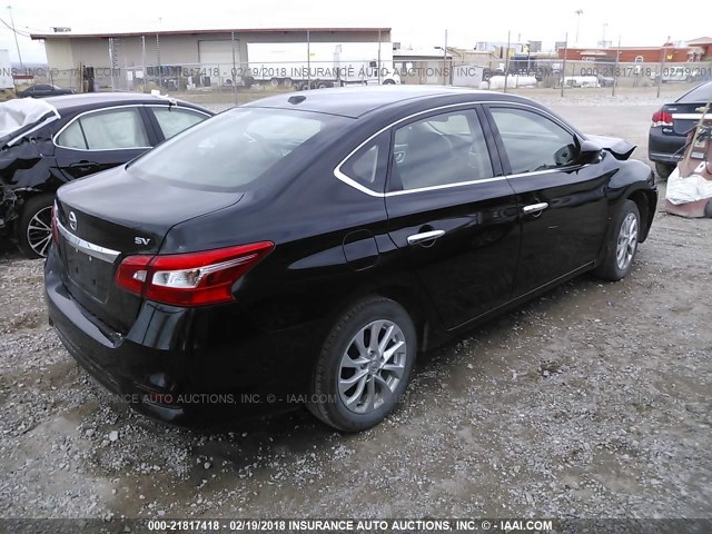 3N1AB7AP2HY338068 - 2017 NISSAN SENTRA S/SV/SR/SL BLACK photo 4