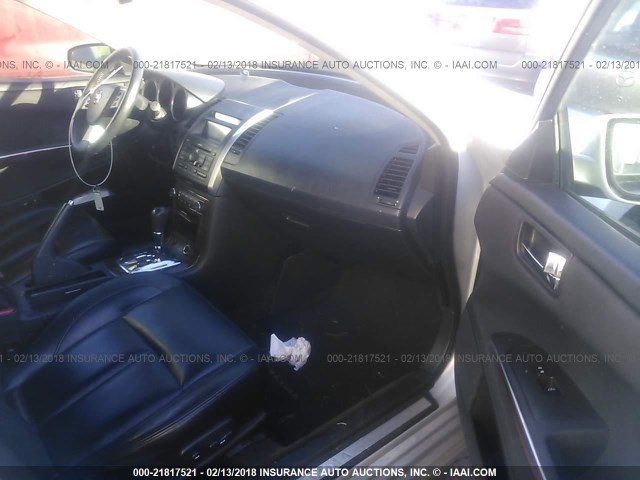 1N4BA41E67C830309 - 2007 NISSAN MAXIMA SE/SL SILVER photo 5