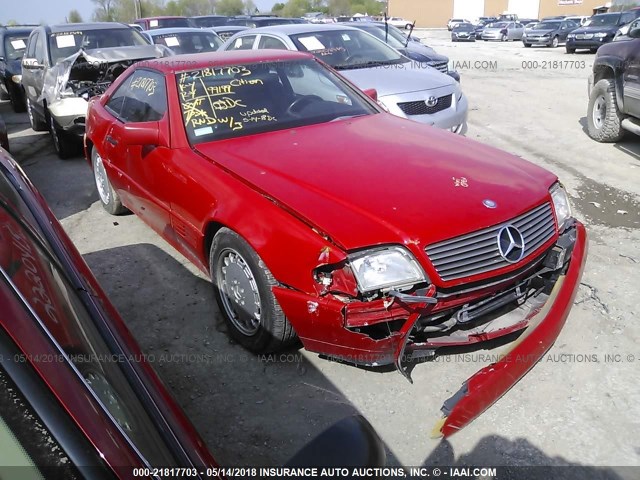 WDBFA66E6LF009539 - 1990 MERCEDES-BENZ 500 SL RED photo 1